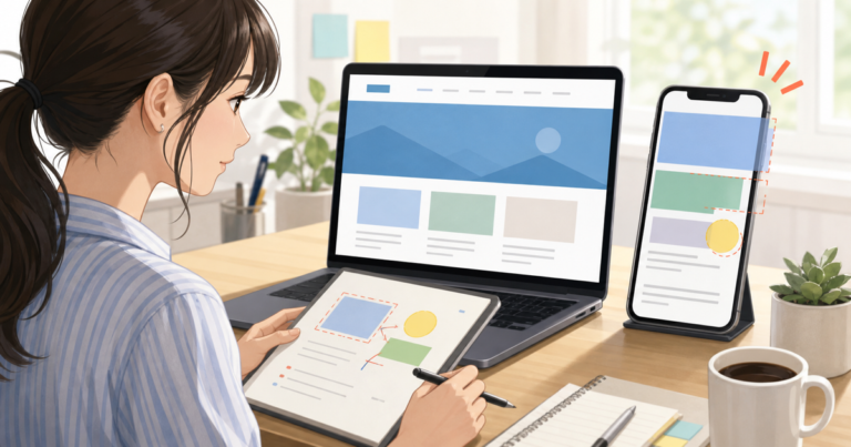 スマホ表示だけ崩れるWordPressサイトで最初に見るべき場所
